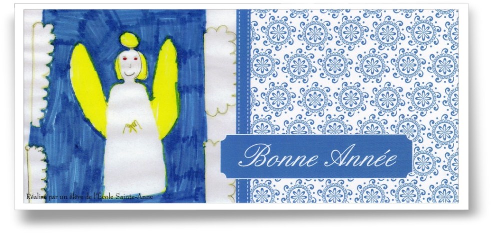 Carte de voeux de l'école Sainte-Anne