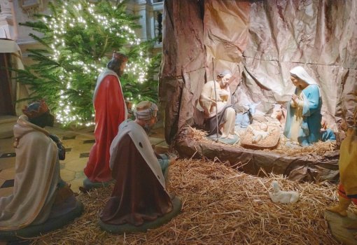 Crèche ND de Recouvrance - l'adoration des mages