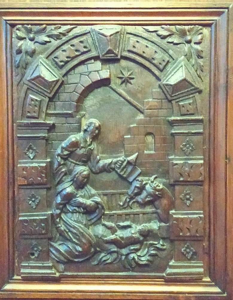 Nativité sur le meuble de la sacristie ND de Recouvrance Orléans