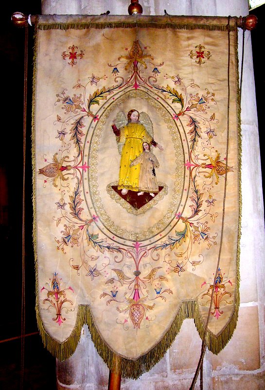 Bannière procession de la Fête Dieu Orléans ND de Recouvrance